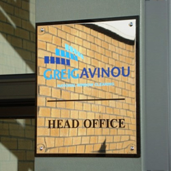 office sign steel plaque